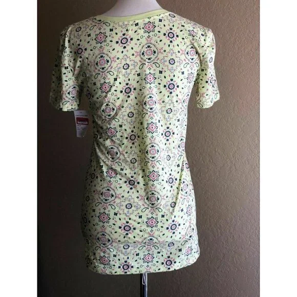 Abound Juniors Green Cotton Blend Casual Tee M - Picture 6 of 8